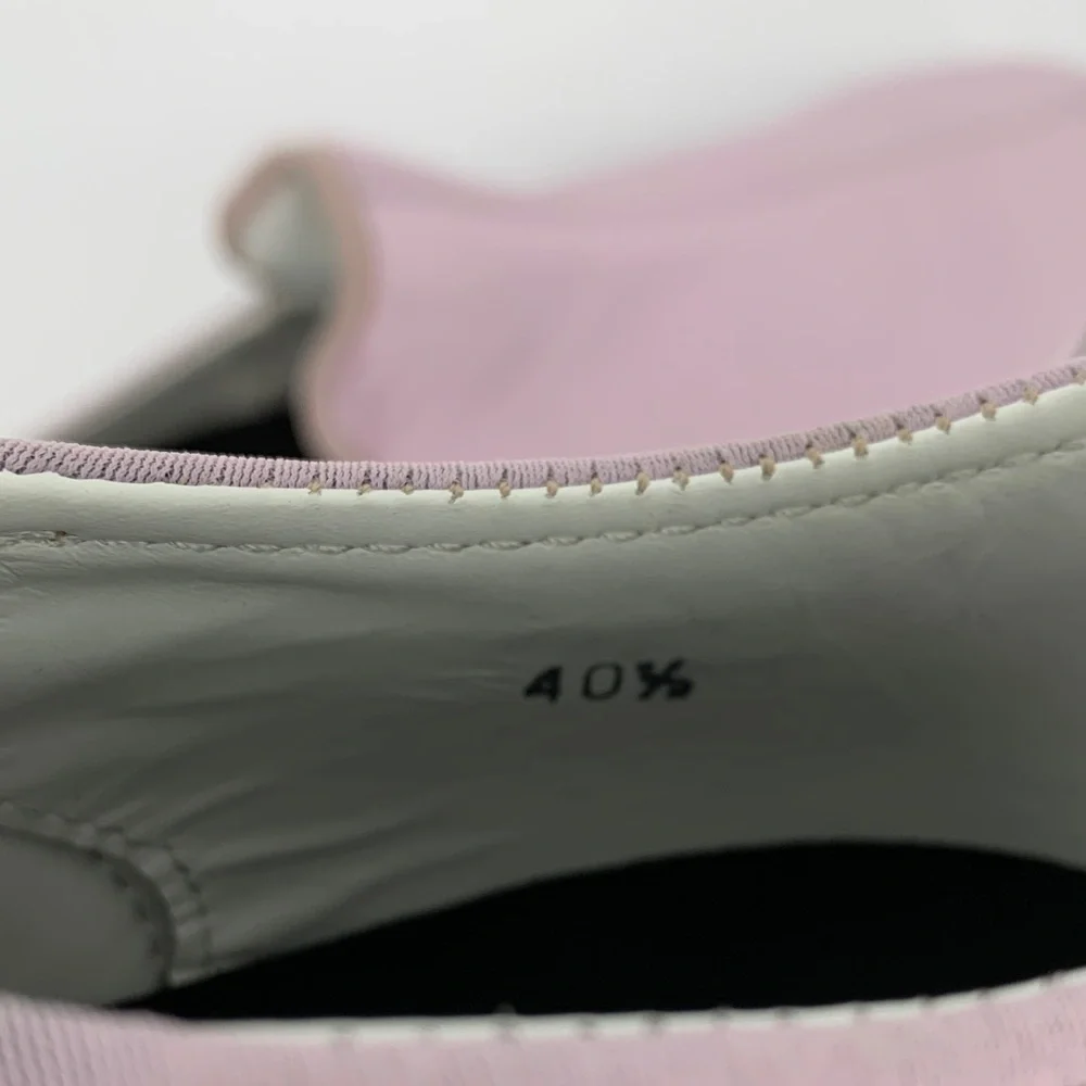 IRI NYC Wes Neoprene slip-on sneaker shoe pink white heel comic new 40.5 10